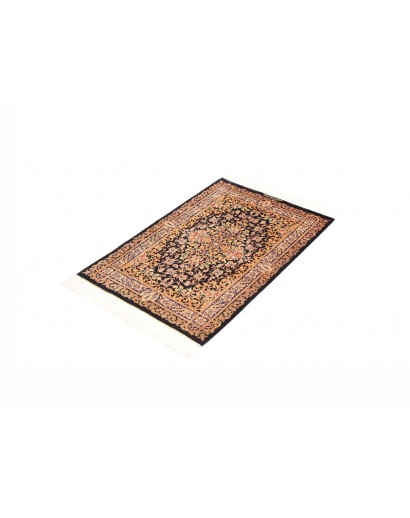Tappeto Ghom seta Persia grigio beige 60x90