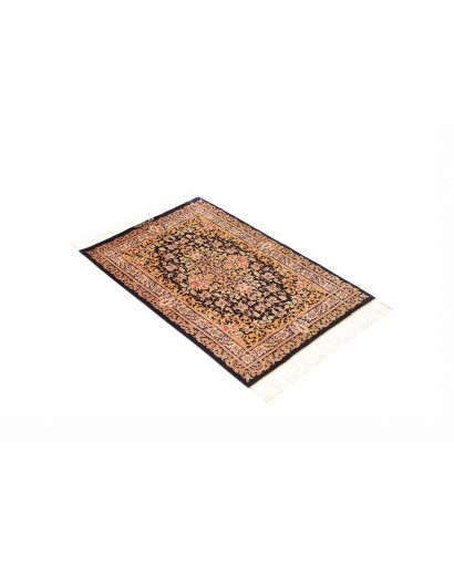 Tappeto Ghom seta Persia grigio beige 60x90