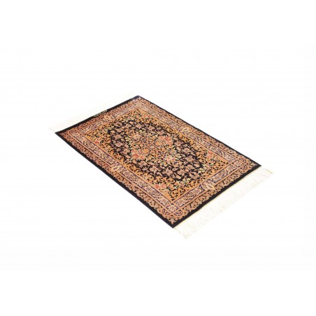 Tappeto Ghom seta Persia grigio beige 60x90
