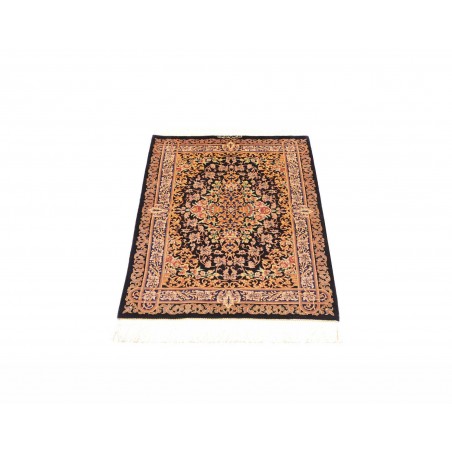 Tappeto Ghom seta Persia grigio beige 60x90
