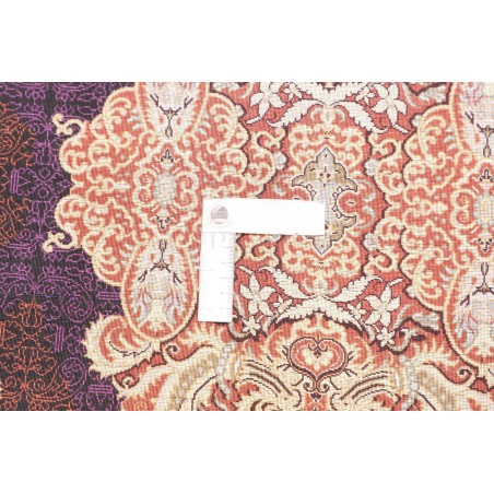 Tappeto Ghom seta Persia marrone 60x91