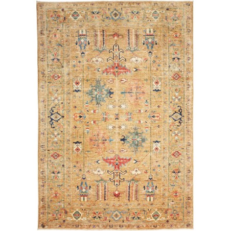 Tappeto Kazak Fine Pakistan marrone grigio 166x242