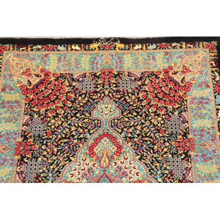 Tappeto Ghom seta Persia beige grigio 61x91