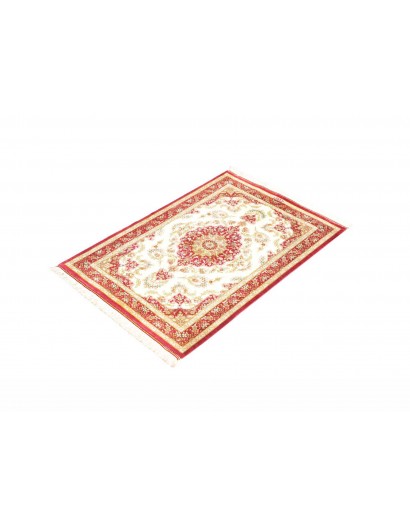 Tappeto Ghom seta Persia giallo marrone 60x87