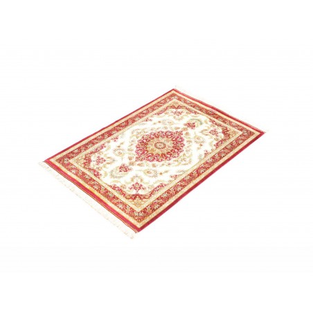 Tappeto Ghom seta Persia giallo marrone 60x87