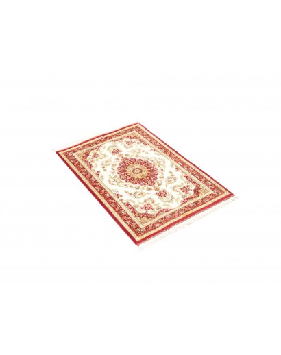 Tappeto Ghom seta Persia giallo marrone 60x87
