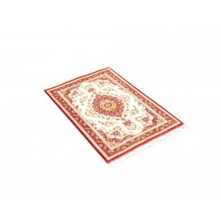 Tappeto Ghom seta Persia giallo marrone 60x87
