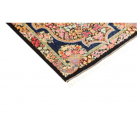 Tappeto Ghom seta Persia marrone beige 60x91