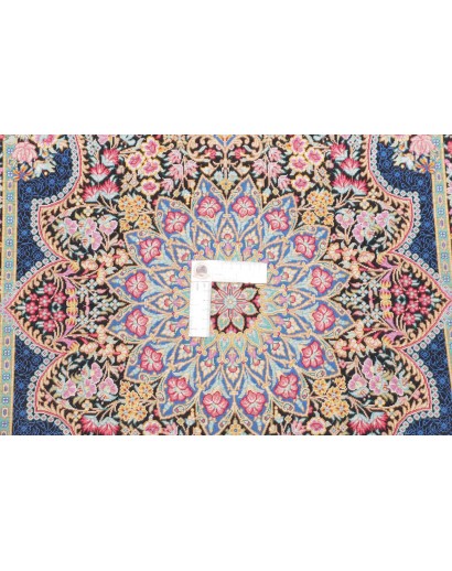 Tappeto Ghom seta Persia marrone beige 60x91