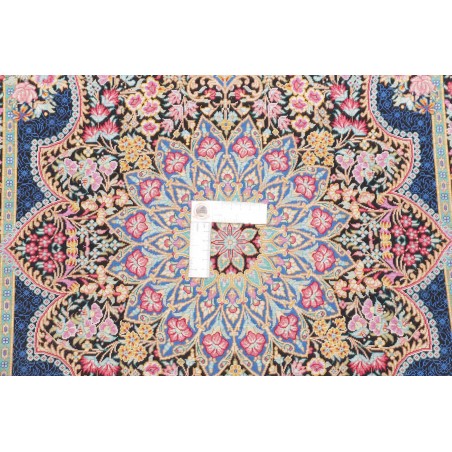 Tappeto Ghom seta Persia marrone beige 60x91