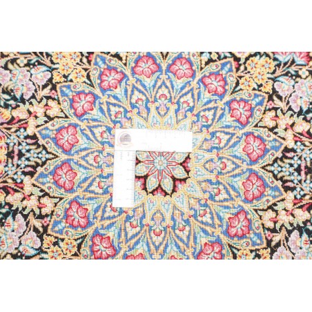 Tappeto Ghom seta Persia marrone grigio 58x89