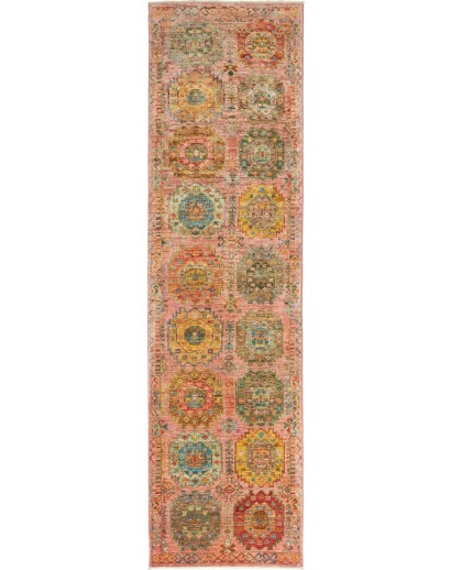 Tappeto Tribal Pakistan marrone 76x285