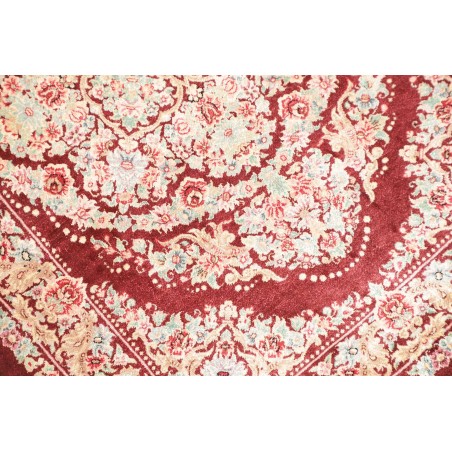 Tappeto Ghom seta Persia giallo marrone 61x91