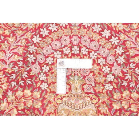 Tappeto Ghom seta Persia marrone 63x94