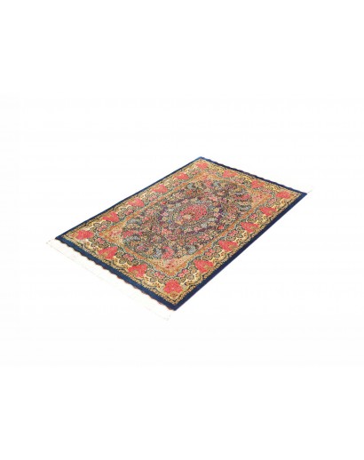Tappeto Ghom seta Persia marrone 81x120