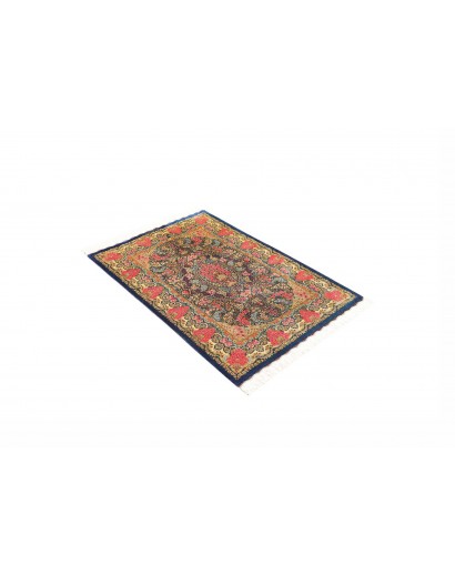 Tappeto Ghom seta Persia marrone 81x120