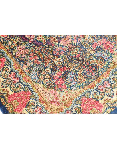 Tappeto Ghom seta Persia marrone 81x120