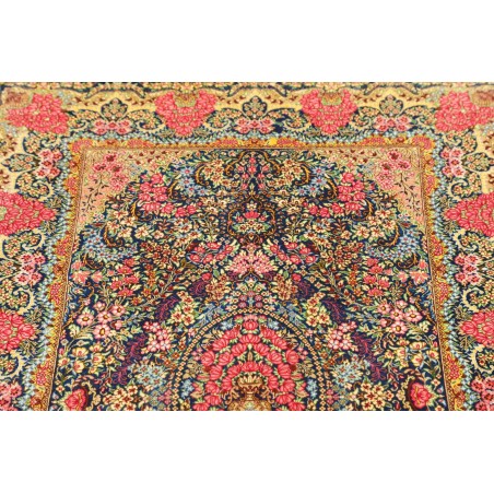Tappeto Ghom seta Persia marrone 81x120