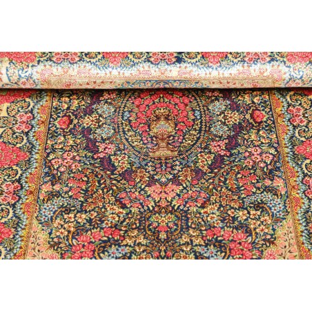 Tappeto Ghom seta Persia marrone 81x120