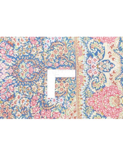 Tappeto Ghom seta Persia marrone 81x120