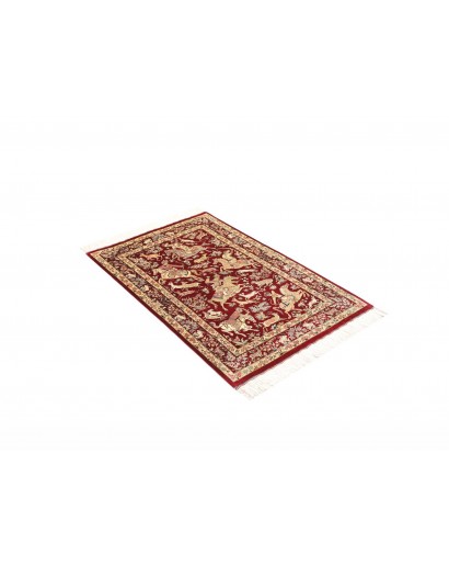 Tappeto Ghom seta Persia giallo marrone 80x124