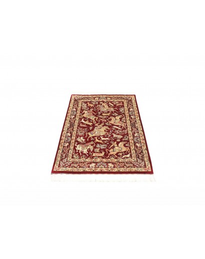 Tappeto Ghom seta Persia giallo marrone 80x124
