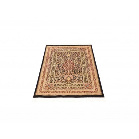 Tappeto Ghom seta Persia giallo marrone 79x118
