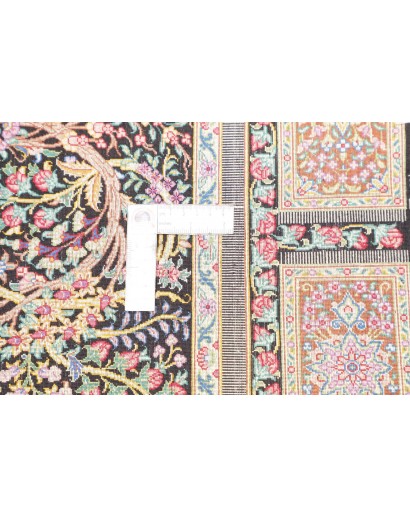 Tappeto Ghom seta Persia marrone beige 60x92