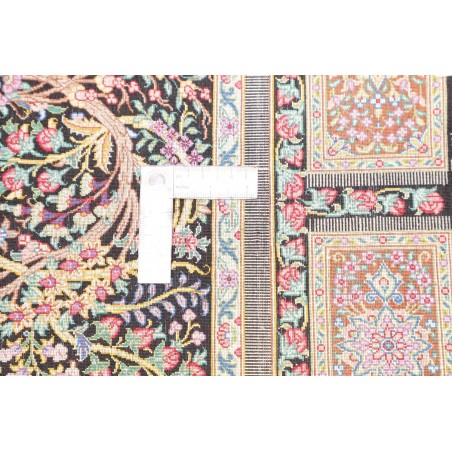 Tappeto Ghom seta Persia marrone beige 60x92