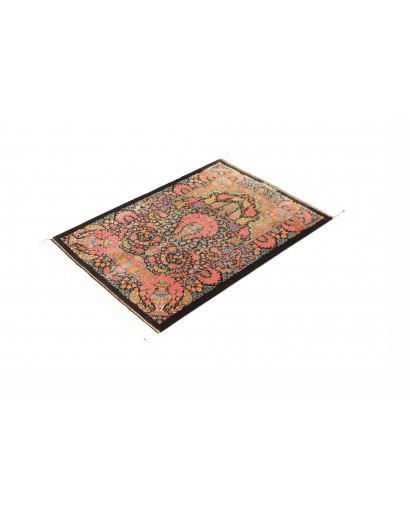 Tappeto Ghom seta Persia marrone beige 62x88