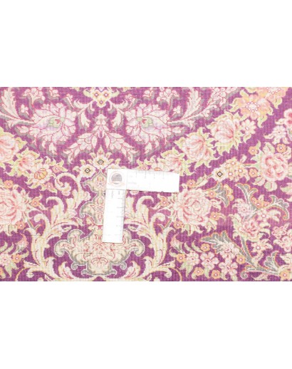 Tappeto Ghom seta Persia marrone 80x117