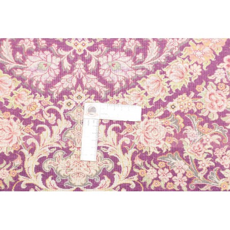 Tappeto Ghom seta Persia marrone 80x117