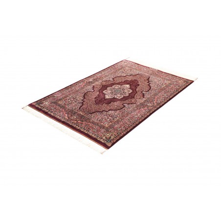Tappeto Ghom seta Persia bianco 100x143