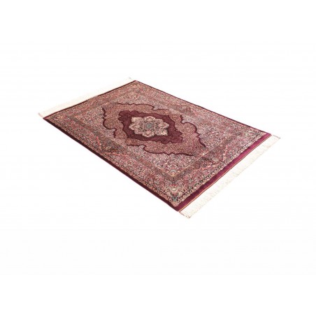 Tappeto Ghom seta Persia bianco 100x143