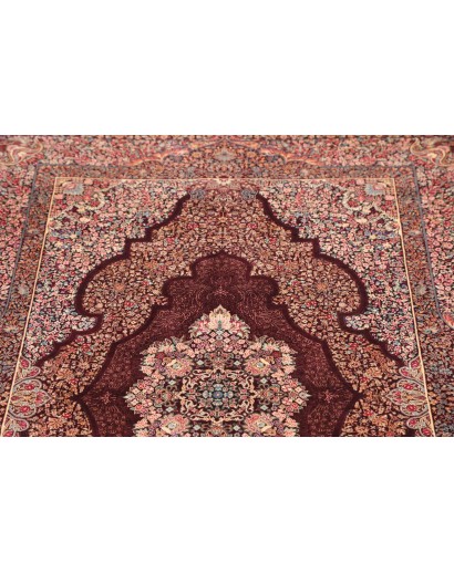 Tappeto Ghom seta Persia bianco 100x143