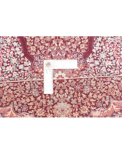 Tappeto Ghom seta Persia bianco 100x143