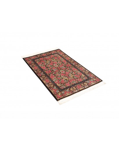 Tappeto Ghom seta Persia marrone 78x119