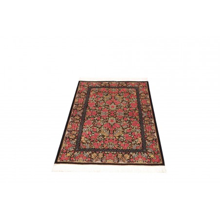 Tappeto Ghom seta Persia marrone 78x119