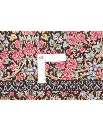 Tappeto Ghom seta Persia marrone 78x119