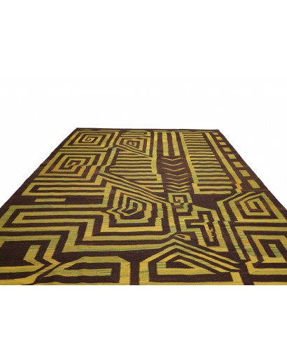 Tappeto Kilim Persia verde marrone 300x389