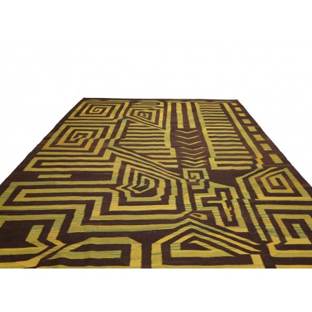 Tappeto Kilim Persia verde marrone 300x389