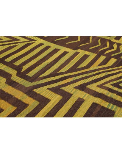 Tappeto Kilim Persia verde marrone 300x389