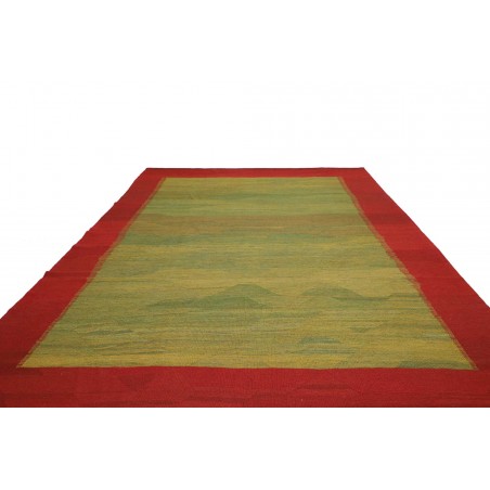 Tappeto Kilim Persia verde marrone 277x395