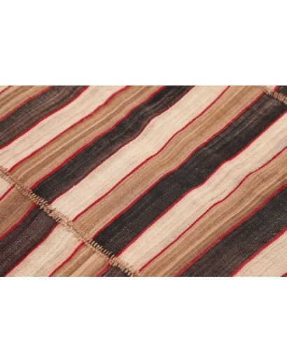 Tappeto Kilim Mazandaran Vintage Persia marrone grigio 143x186