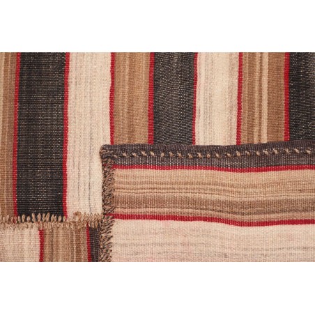 Tappeto Kilim Mazandaran Vintage Persia marrone grigio 143x186