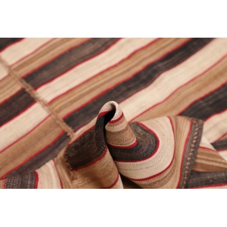 Tappeto Kilim Mazandaran Vintage Persia marrone grigio 143x186