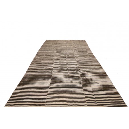 Tappeto Kilim Mazandaran Vintage Persia beige giallo 221x418