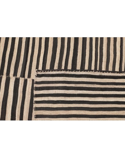 Tappeto Kilim Mazandaran Vintage Persia beige giallo 221x418
