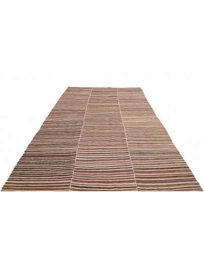 Tappeto Kilim Mazandaran Vintage Persia marrone verde 216x347