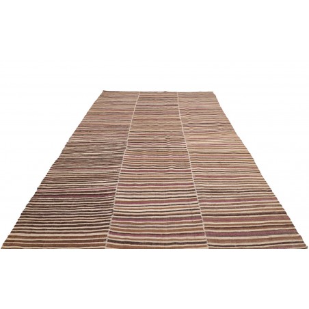 Tappeto Kilim Mazandaran Vintage Persia marrone verde 216x347
